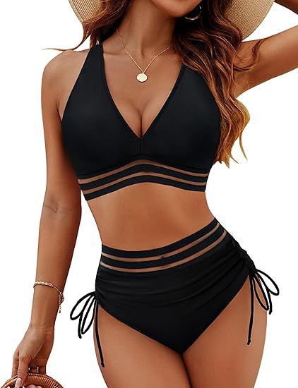 Women's High Waist Bikini Split Suit