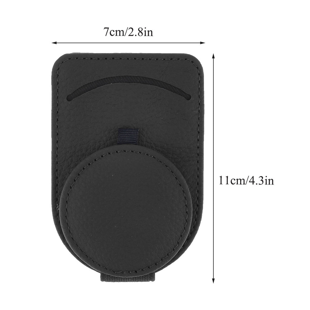 Real Cowhide Glasses Clip Multi-function Vehicle Sunglasses Box Bracket Sun Visor Card Storage