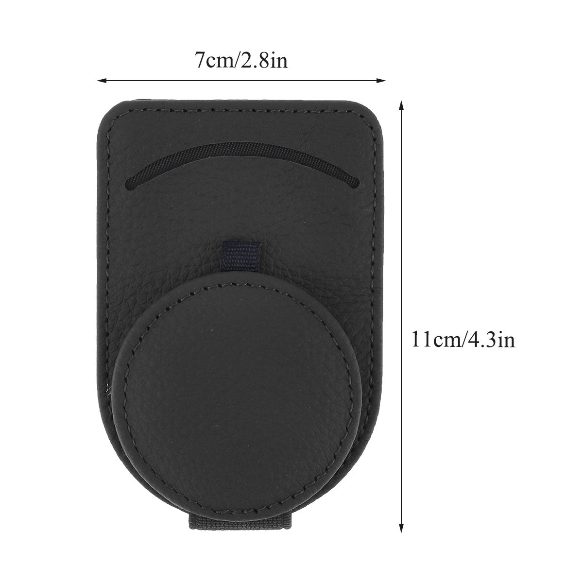 Real Cowhide Glasses Clip Multi-function Vehicle Sunglasses Box Bracket Sun Visor Card Storage
