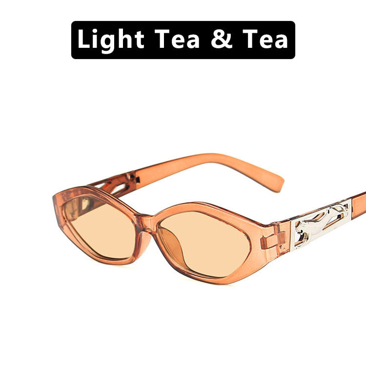 SO&EI Retro Polygon Cat-Eye Sunglasses – UV400