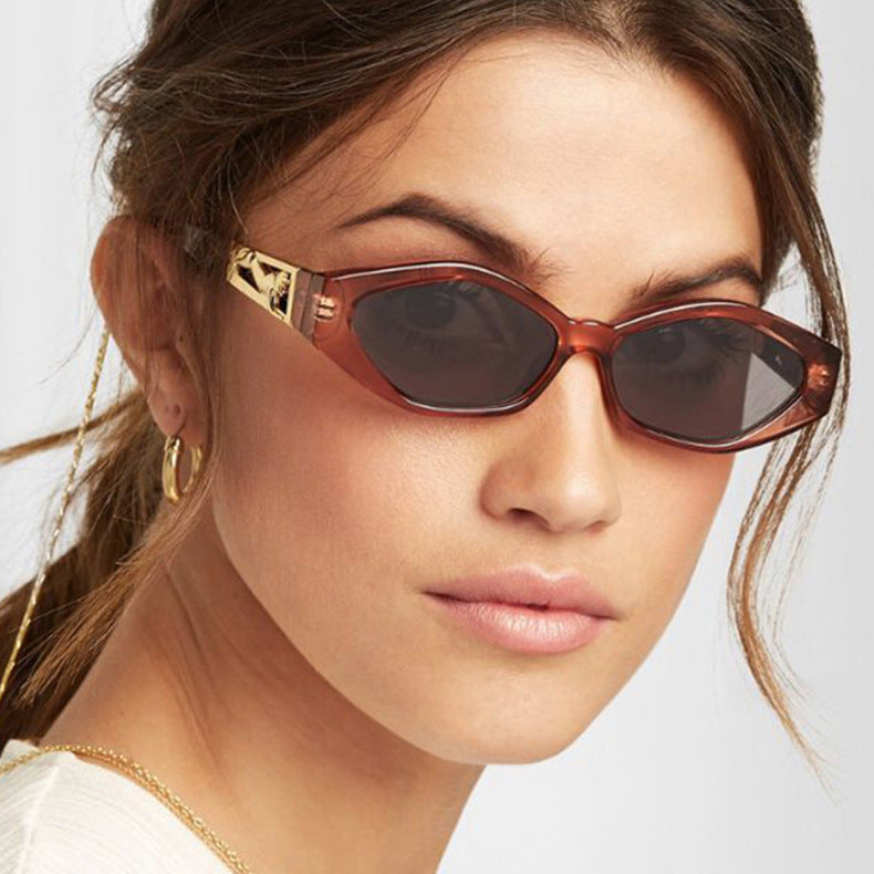 SO&EI Retro Polygon Cat-Eye Sunglasses – UV400