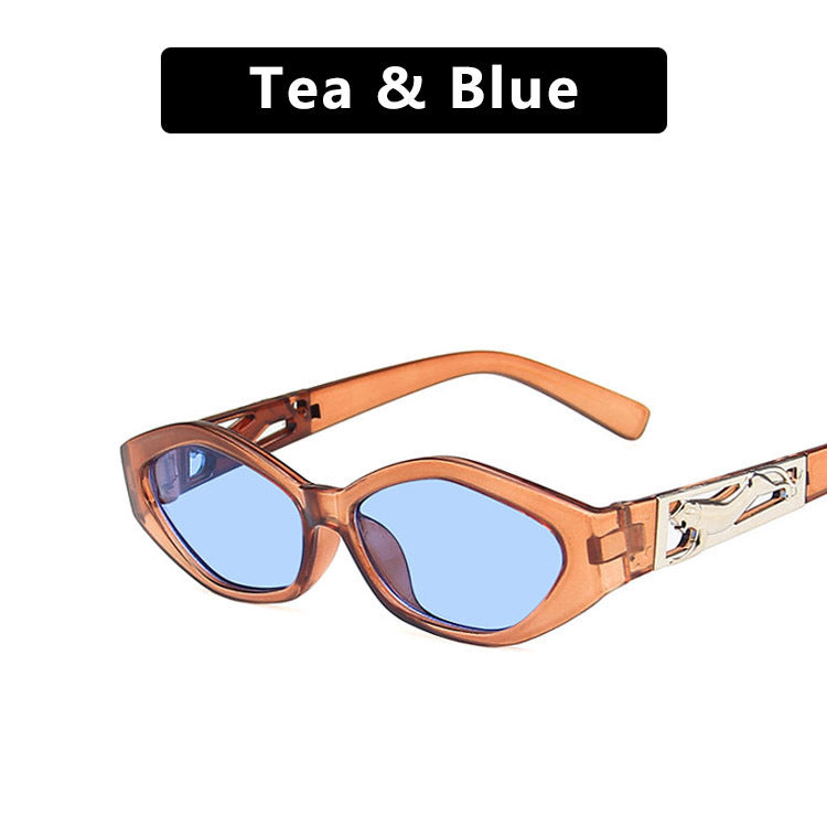 SO&EI Retro Polygon Cat-Eye Sunglasses – UV400