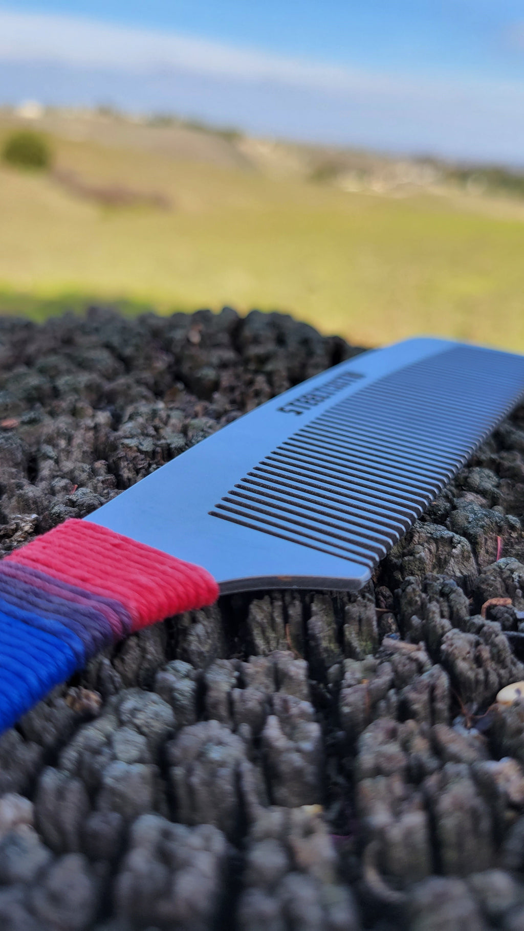 Captain Patriot American-Themed Stainless Steel Comb