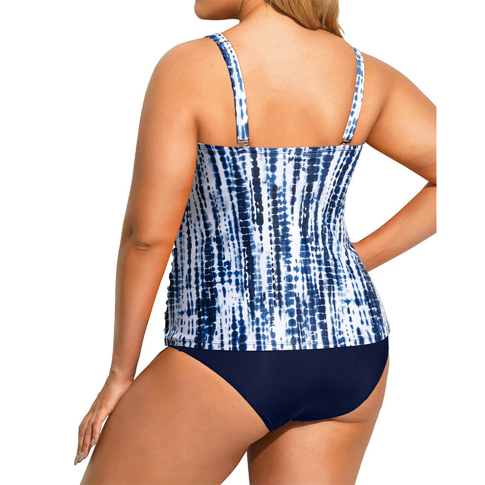 Women's Split Tankini Tummy-Control High-Waist Bikini Briefs On Amazon