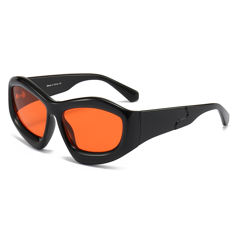 Lunettes de soleil de personnalité concave pour hommes et femmes, idéales pour l'extérieur