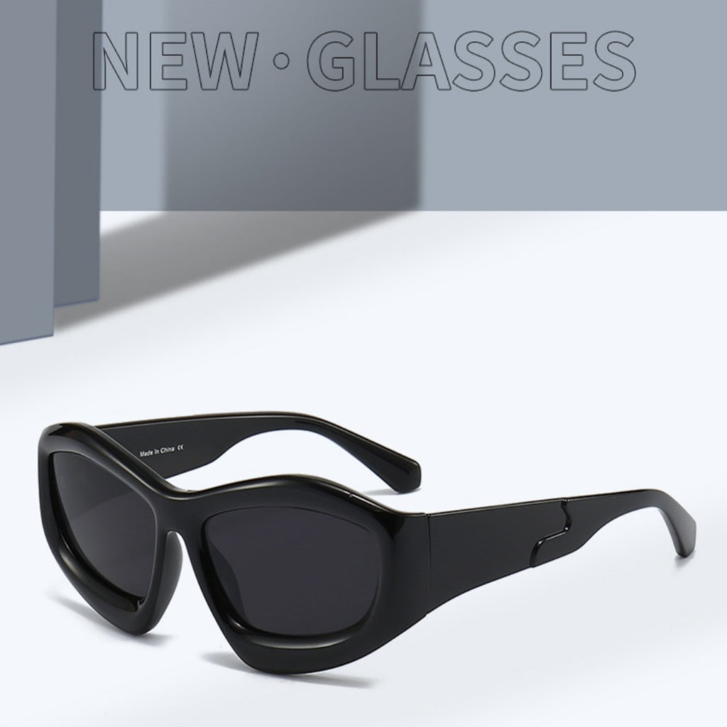 Lunettes de soleil de personnalité concave pour hommes et femmes, idéales pour l'extérieur