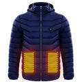Men Heated Puffer Jacket Electric Heating Coat Insulated Hood Windbreaker 9Heat Zones