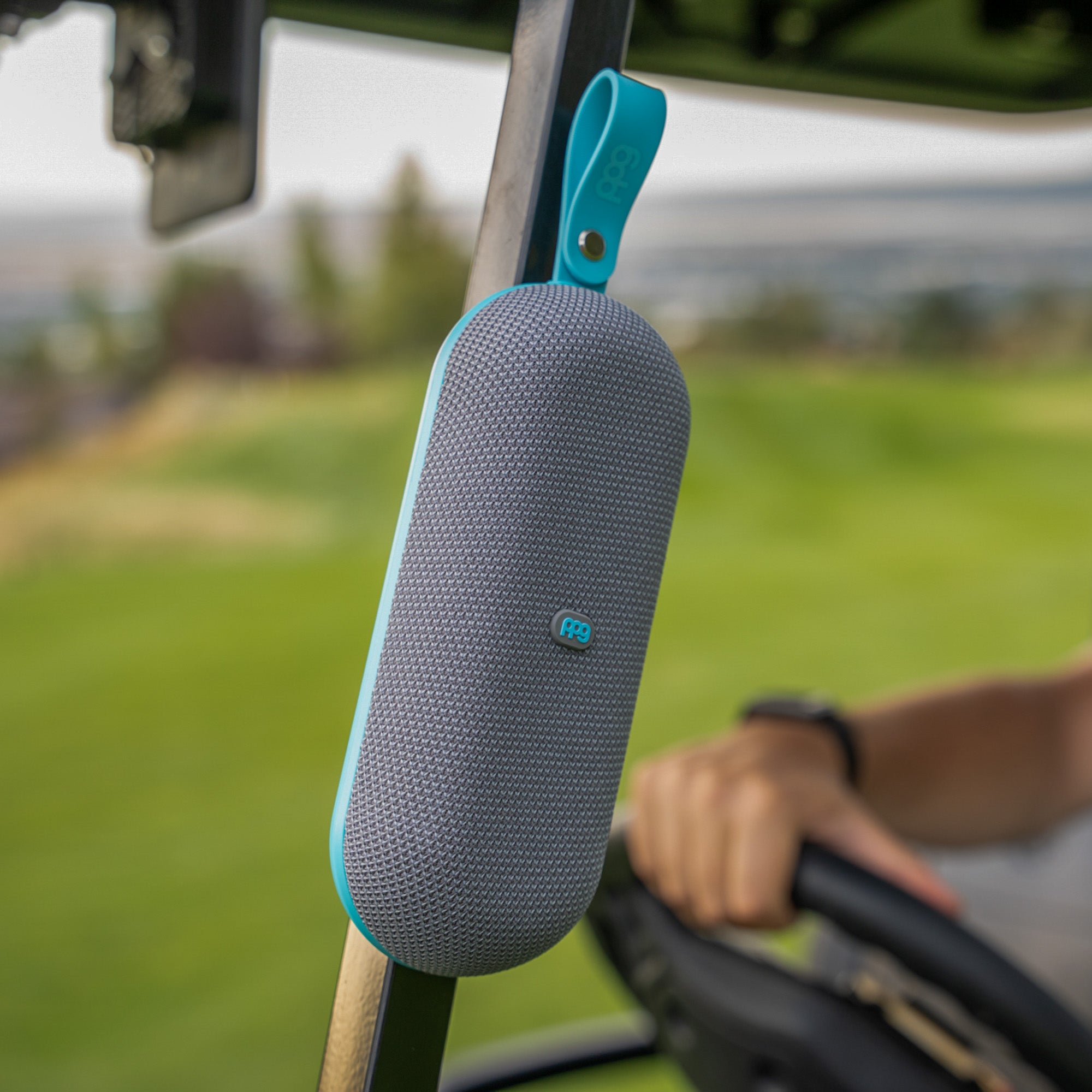 PPG A2 SLIM GPS Golf Speaker Powered by Golf Logix - Light Blue