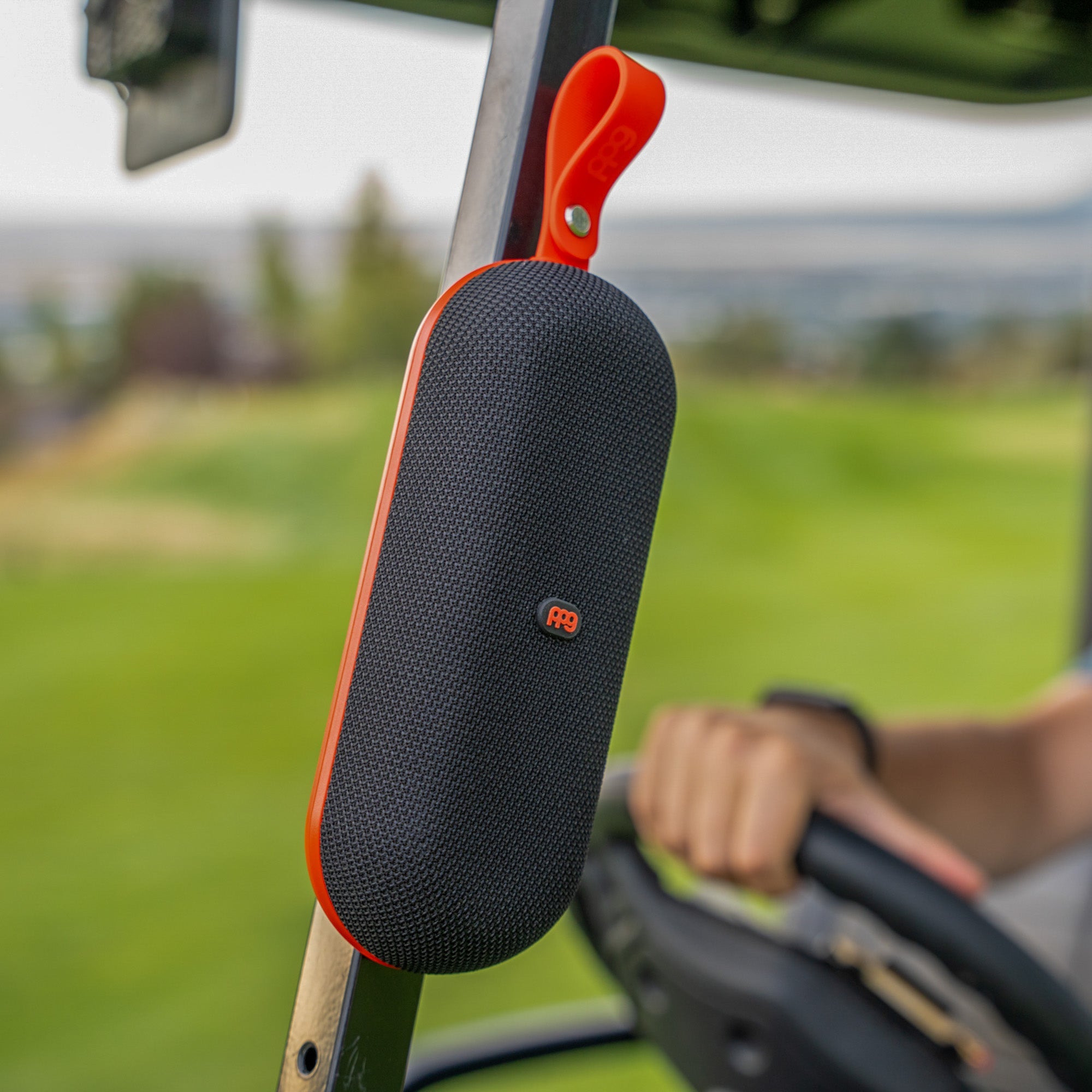 PPG A2 SLIM GPS Golf Speaker Powered by Golf Logix - Red