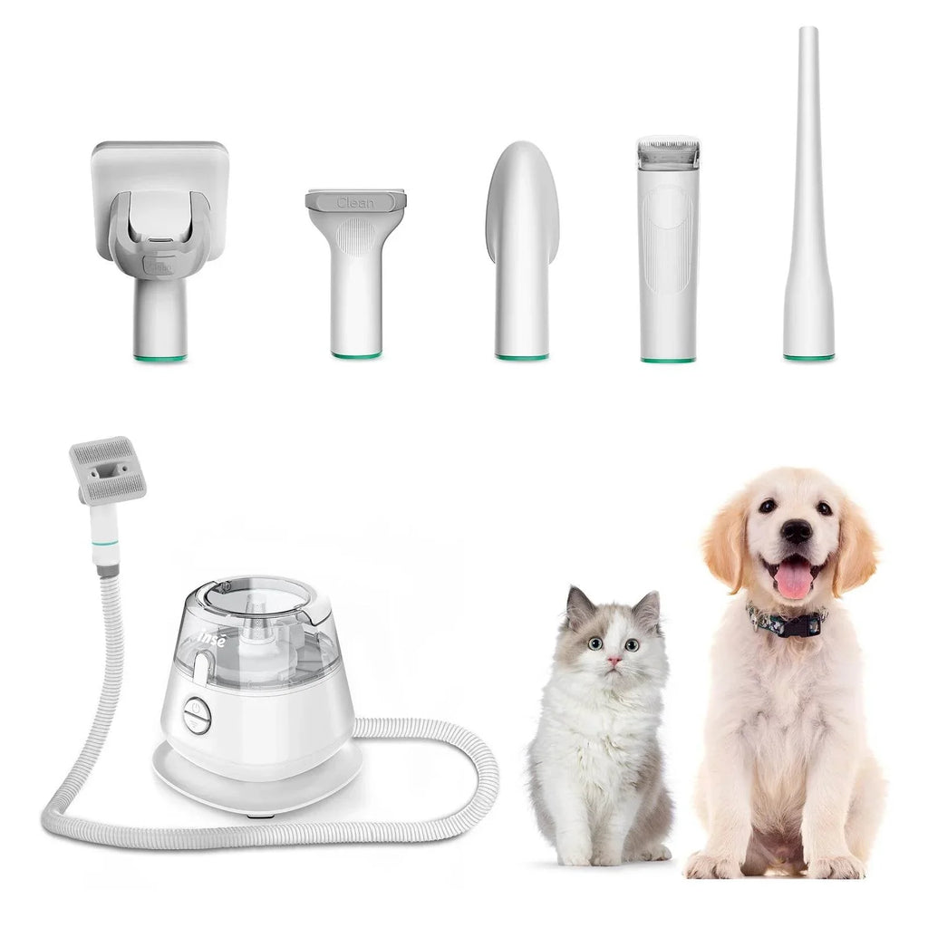 Kit de toilettage pour animaux de compagnie INSE P20 et aspiration sous vide pour le nettoyage des poils
