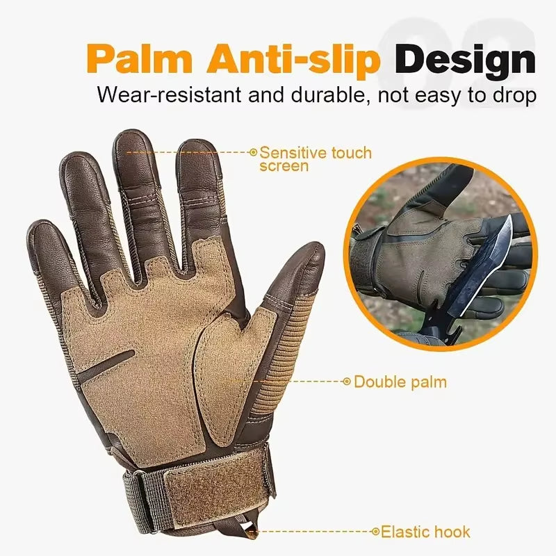 Ultimate Grip Fingerless Tactical Gloves – Touchscreen-Ready for Riders, Workers & Adventurers