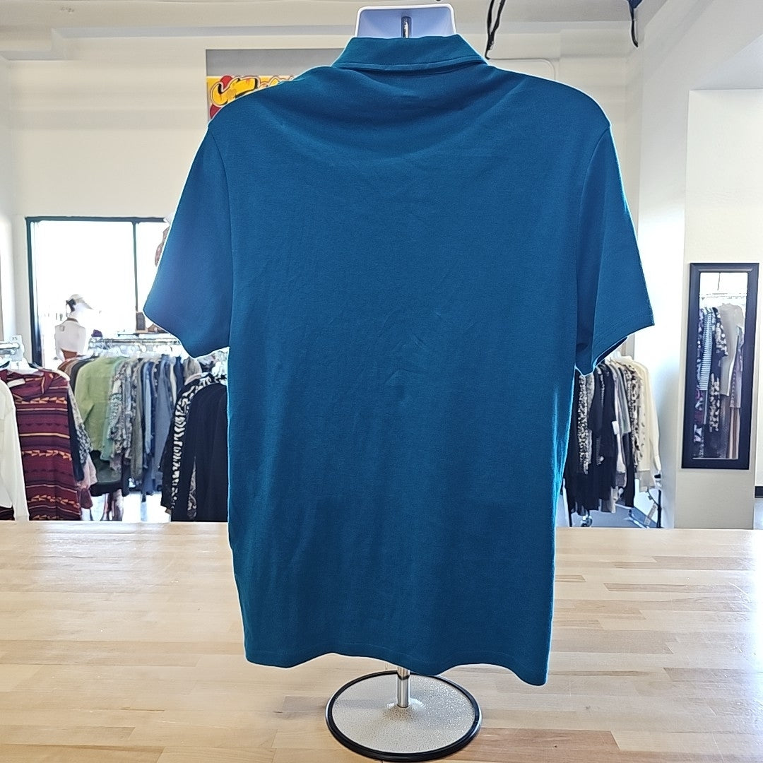 INC Size M Teal MENS Polo