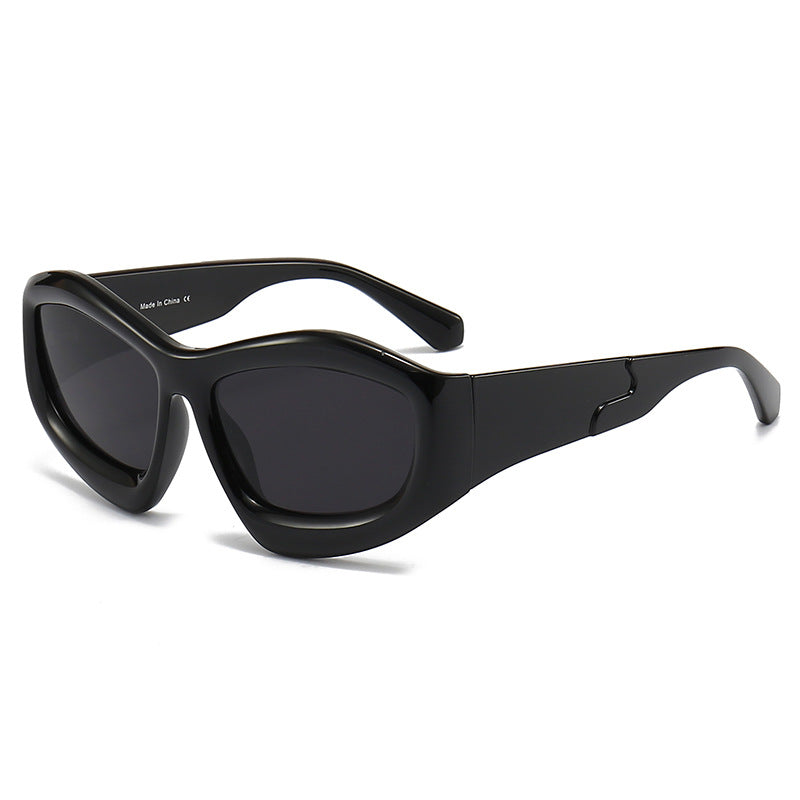 Lunettes de soleil de personnalité concave pour hommes et femmes, idéales pour l'extérieur