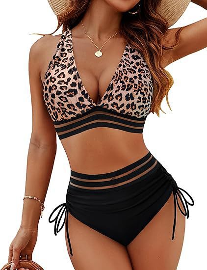 Women's High Waist Bikini Split Suit