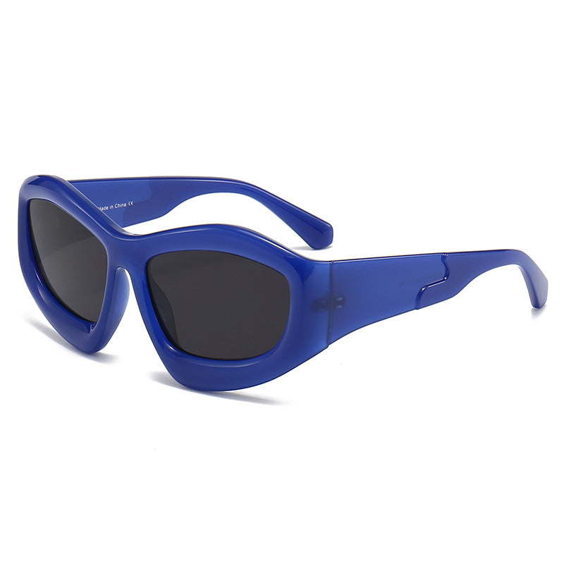Lunettes de soleil de personnalité concave pour hommes et femmes, idéales pour l'extérieur