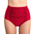 Amazon Beach Pants Women's Pleated Skinny Fashion Swimming Trunks Sheath Belly Contracting High Waist Swim Briefs Women