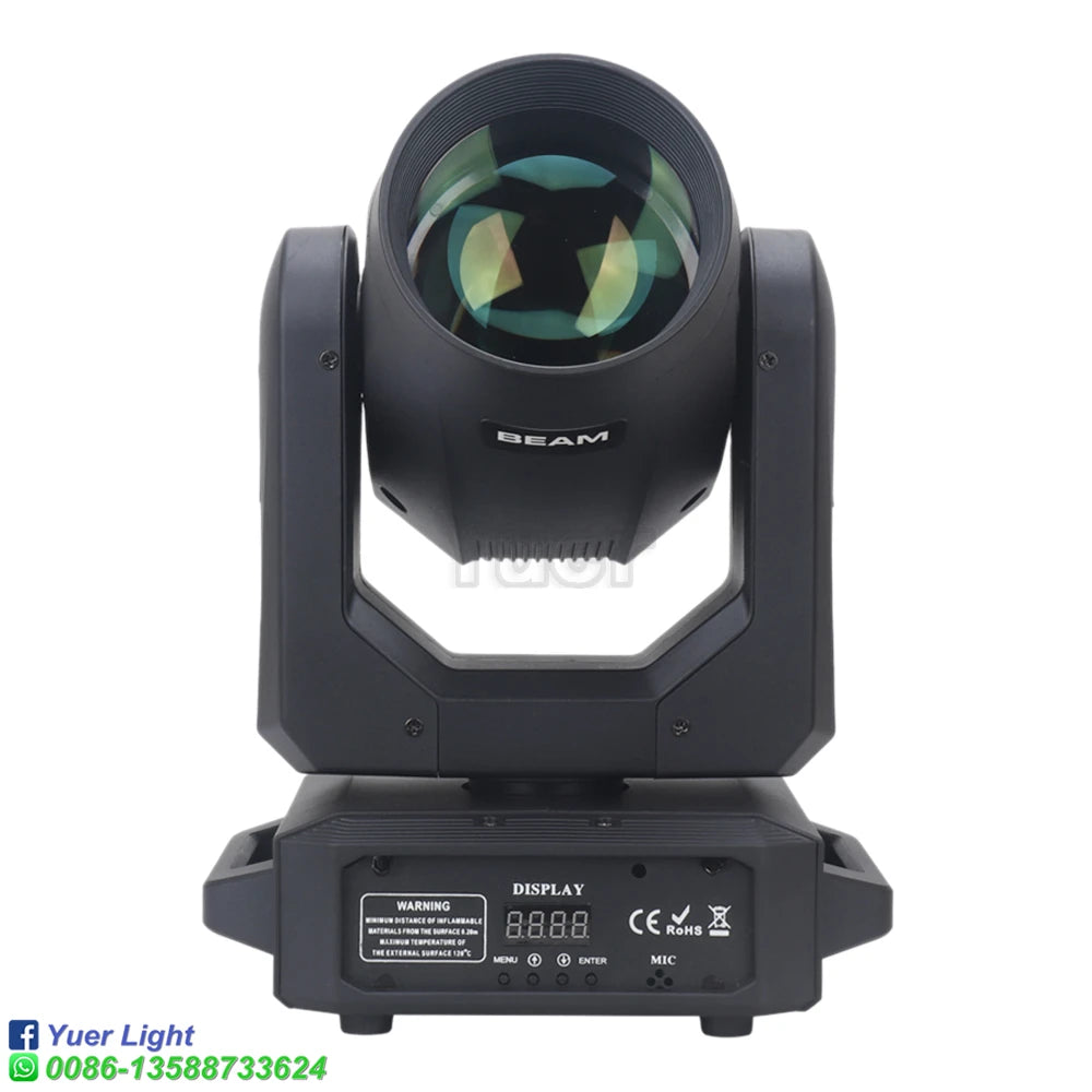 2Pcs Stage Light Moving Head Light 200W 12 Gobos 8 Colors Spotlight DMX 512 with Sound Activated for Wedding DJ Party Lighting