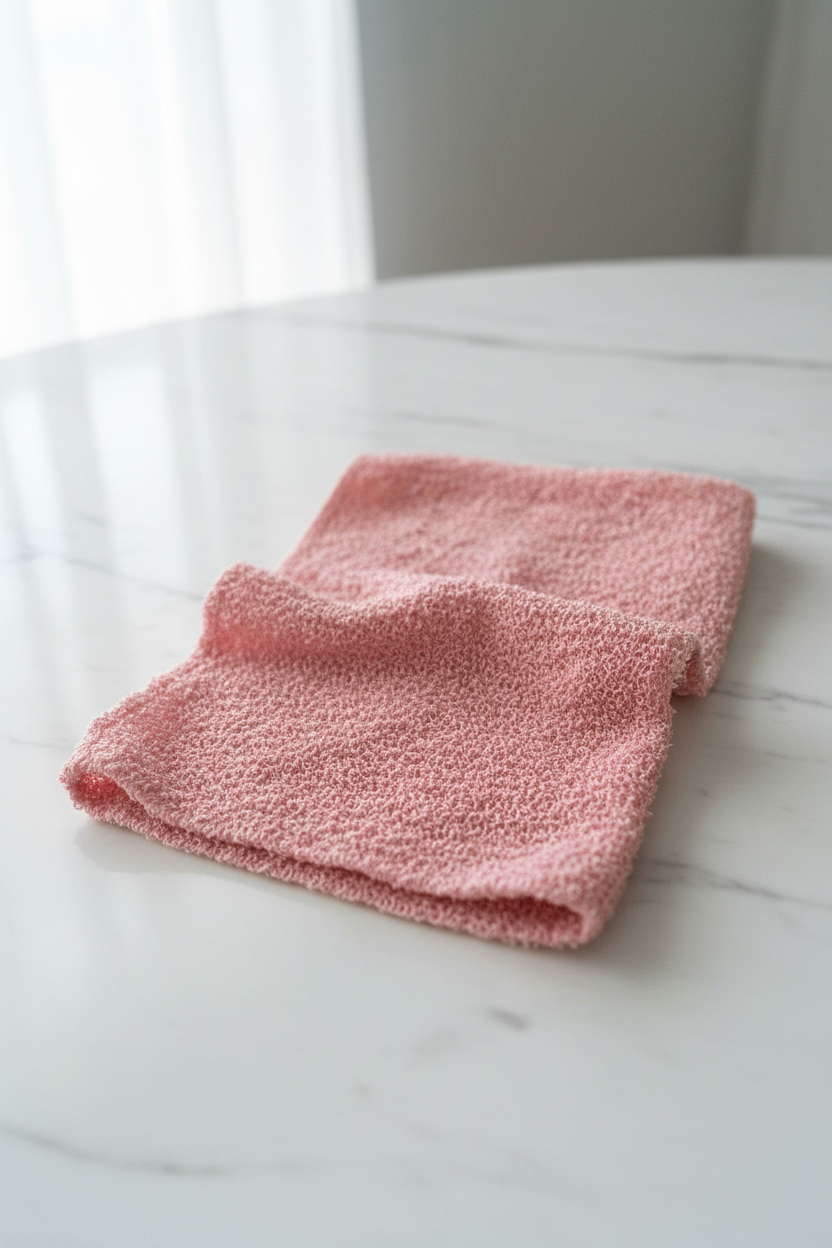 Exfoliating Mesh Bath Cloth, Pink or White