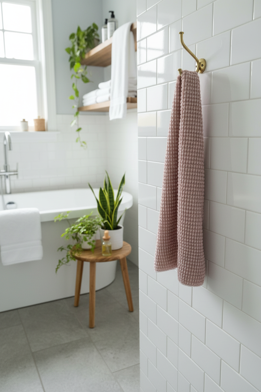 Waffle-Mesh Exfoliating Body Washcloth
