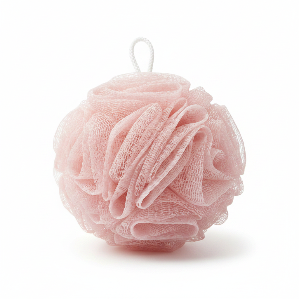 Lace Mesh Bath Pouf