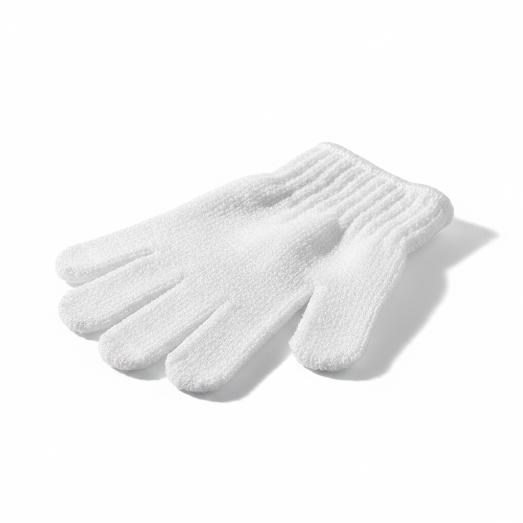 Exfoliating Bath Gloves, Textured Mesh