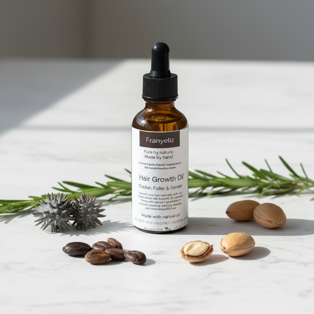 Handcrafted Hair Oil for Fuller-Looking, Healthier Hair
