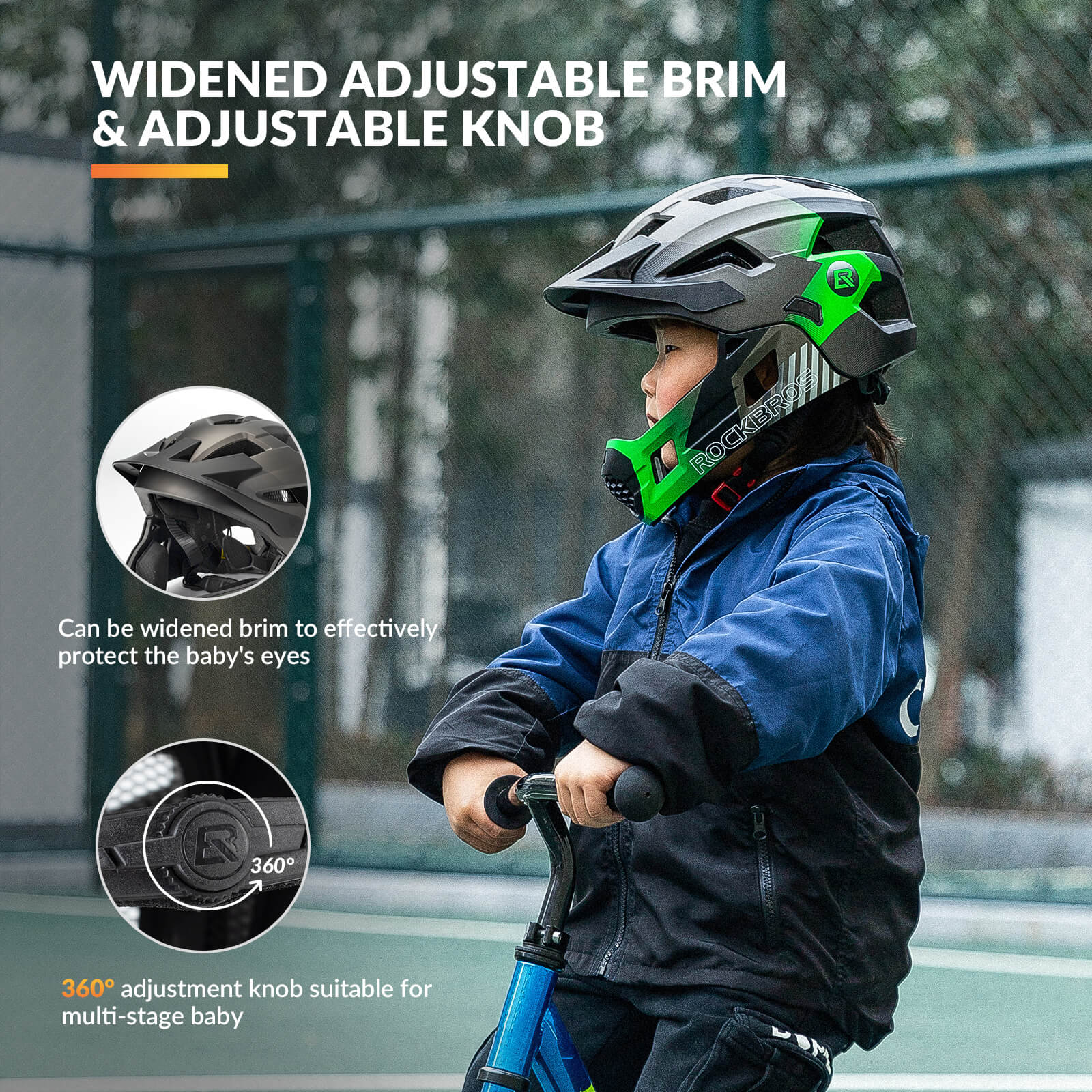 Casque de vélo intégral TS-61 pour enfants