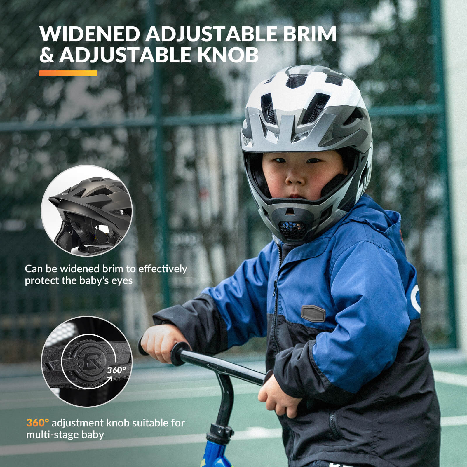 Casque de vélo intégral TS-61 pour enfants