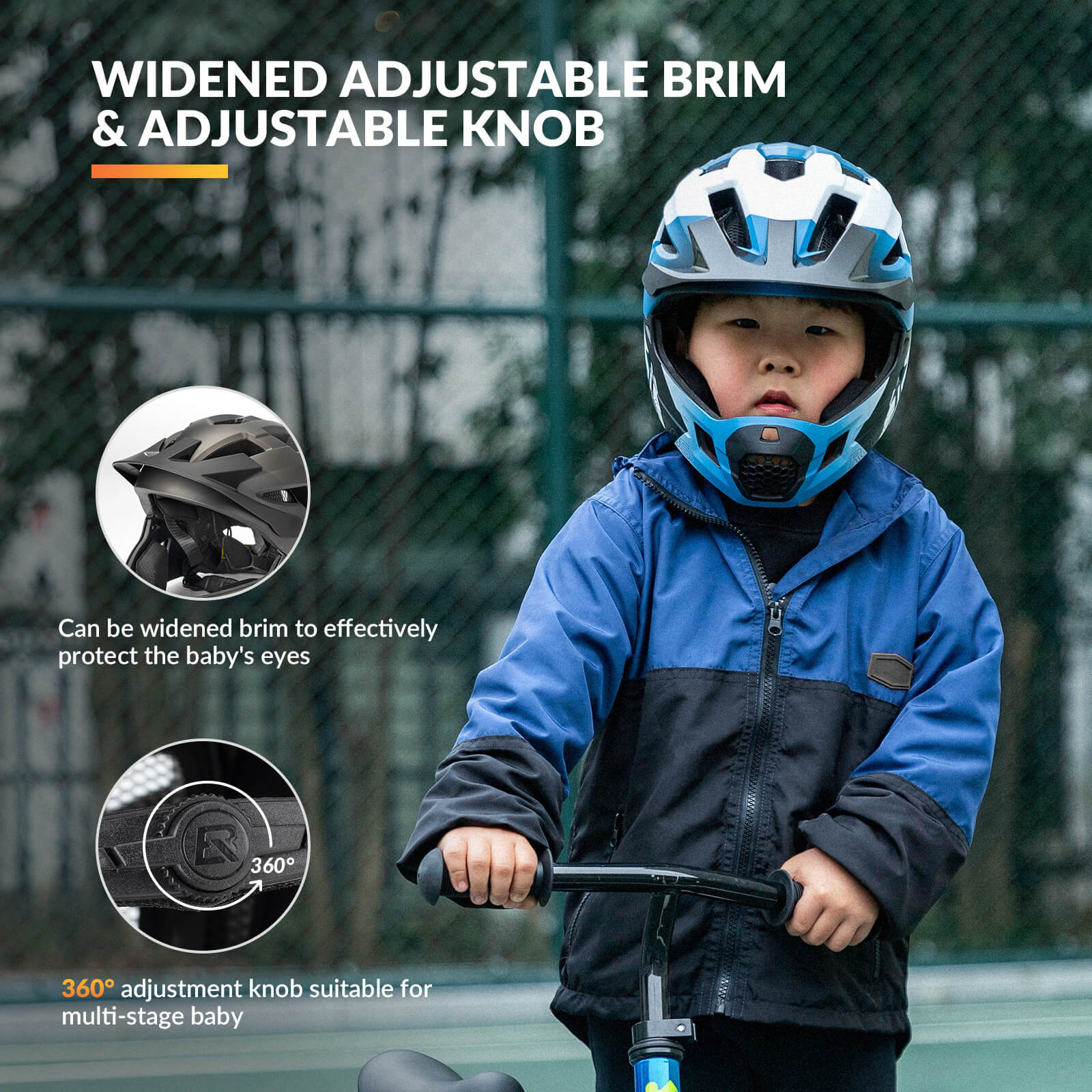 Casque de vélo intégral TS-61 pour enfants