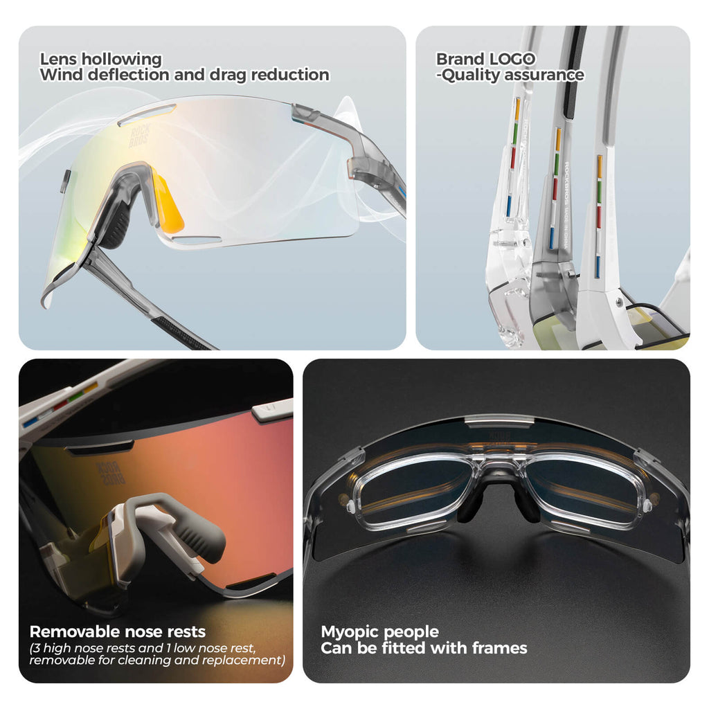 Photochromic Cycling Glasses – 3 Lens Set