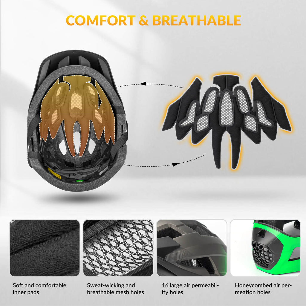 Casque de vélo intégral TS-61 pour enfants