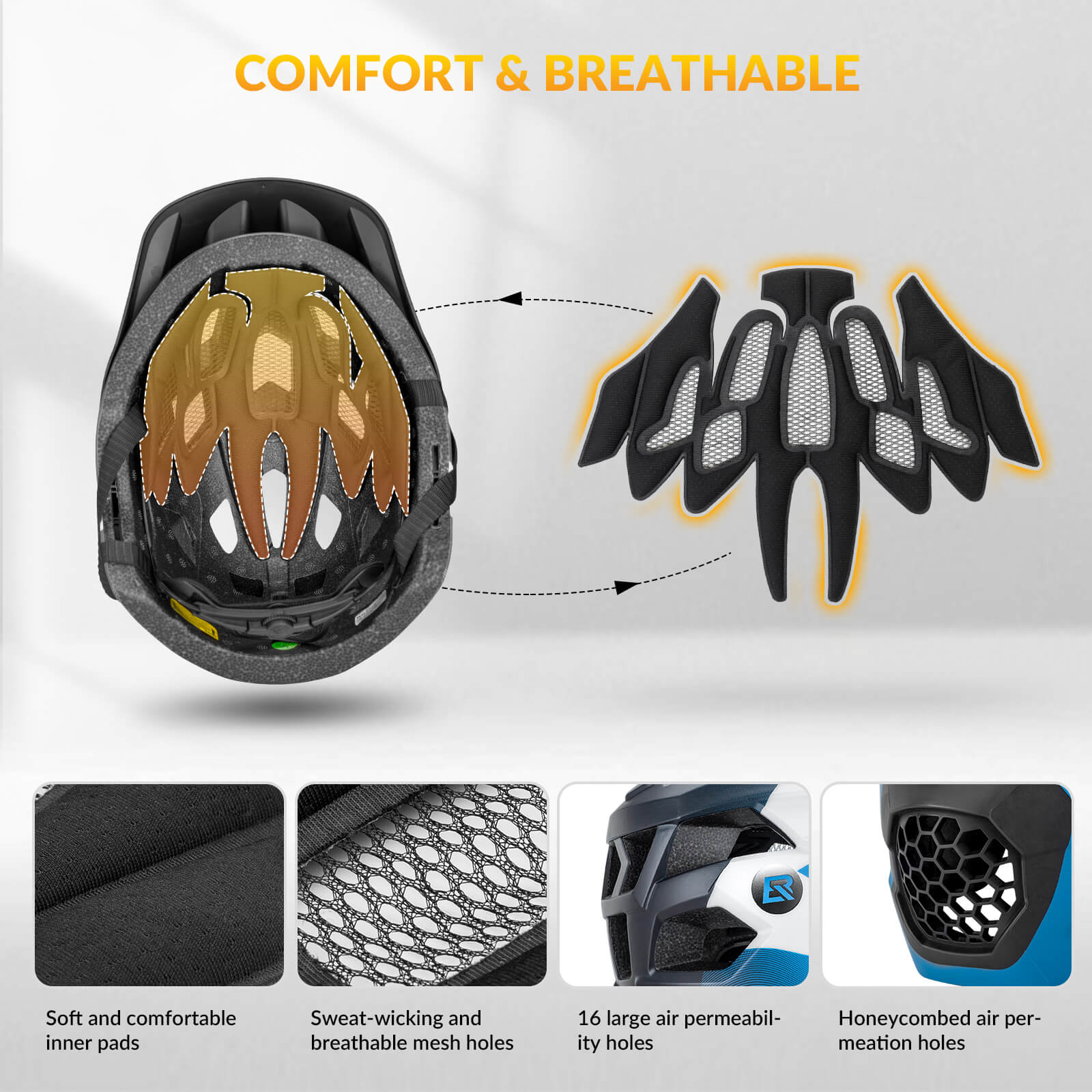 Casque de vélo intégral TS-61 pour enfants